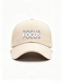 1/3件中性印花「FOCUS」棒球帽，可調節遮陽帽，透氣卡車帽，適合運動/日常/街頭風/旅行/夏季 - 彩色 - 查看 30