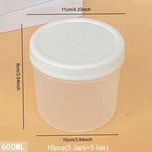 2/10/12-Pack(Jars+Lids)Multi Capacity Lunch Bowl Containers With Lids-Storage Jars For Yogurt,Overnight Oats,Meal Prep-Microwave And Dishwasher,Meal Prep Containers,Oatmeal Yogurt Breakfast Cups,Lunch Boxes,Large Capacity Portable Plastic Stor - Clear - View 18