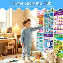 1 Set Of 20 ABC Letter Educational Wall Posters, Early Learning Wall Stickers, Preschool Teaching Aids, Home And Classroom Decoration, Essential School Supplies - Multicolor - View 5