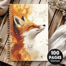 Vintage Scientific Illustration Red Fox A5 Spiral Notebook, 50 Sheets 100 Pages, Natural History Design, Professional Office Notepad And Classroom Records, Portable Diary And Planner - 1 Pack (50 Sheets/100 Pages) - View 5