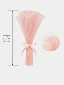 2pcs/3 Styles Elegant Bouquet Wrapping Paper, Ruched Decorative Edge Gift Wrapping Paper, Suitable For Wedding, Birthday, Holiday Party Floral Arrangement Decoration - Holiday Edition - View 6