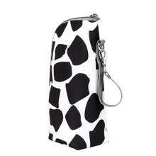 1pc Baby Bottle Insulation Bag, Suitable For Outdoor Travel And Daily Use - Black and White - View 6