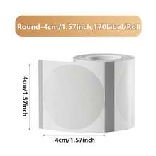 New Holographic Round/Square Labels, Thermal Paper Printed Labels, For Barcodes/Logos/Gift Tags/Thank You Tags/Small Businesses/Home Use - 1PC - View 16