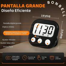 Digital Magnetic Timer 2 Units Black, Large Display Stopwatch - cartoon style - View 3