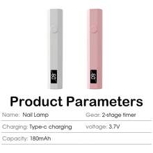 1PC Portable Nail Lamp Handheld Nail Drying Machine With LED Screen, Pen-Style Design, Suitable For Gel Nail Polish Manicure Stickers, Professional Hand And Foot Care Tools Nail Art Equipment. - 8807 - View 11