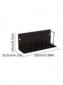 Multifunctional Magnetic Cup Holder Space-Saving Design 3-Tier Refrigerator Storage Rack Suitable For Cups, Glassware And Water Bottles Strong Magnetic Base Perfect For Kitchen And Bathroom Storage Modern Kitchen Accessory - Multicolor - View 13