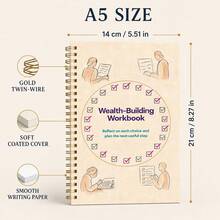 Financial Planning Workbook - Practice Intentional Money Decisions With Guided Planning And Reflection - For Financial Assessments And Action Plans - For Goal-Oriented Adults, With Prompts - A5 - View 2