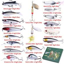 HENGJIA 18PCS/24PCS Fishing Lures SET- Tackle Christmas Box With Tackle Included, Fishing Kit With VIBs, Frogs, Minnows, Soft Baits, Hooks & Crankbait Accessories, Freshwater Lure Kit For Bass Walleye Trout - Multicolor - View 12