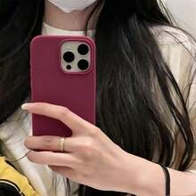 適用於 iPhone 17E 18 Pro Max 16 15 14 13 12 Mini 11，防震液態矽膠手機保護殼，內層柔軟防刮超細纖維襯裡，相容 iPhone 8 Plus 7 6s 軟殼 - 櫻桃紅 - 查看 7