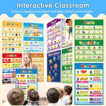 1 Set Of 20 ABC Letter Educational Wall Posters, Early Learning Wall Stickers, Preschool Teaching Aids, Home And Classroom Decoration, Essential School Supplies - Multicolor - View 6