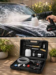 Portable Electric Car Washer - Black - View 5