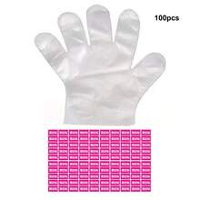 100/200pcs Disposable Transparent Foot Soak Bags, Suitable For Pedicure And Dry Skin Removal, Disposable Transparent Plastic Foot Covers, Unscented PE Moisturizing Foot Socks, Foot Care Tools, Moisturizing Foot Masks - Multicolor - View 9