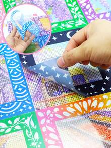Reusable Anti-Stick Diamond Painting Release Frame Film, Suitable For Special-Shaped/Round/Square Diamonds, Thick Film Replacement Paper, For DIY Hand Tools, Ideal Gift For Enthusiasts - A - View 2