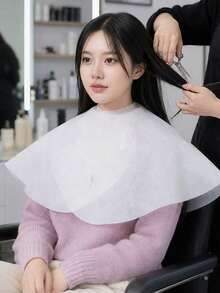 1pc Extra Large Steam Cape For Hair Dyeing & Perming, Waterproof Poncho, Disposable Hair Salon Tool - Black - View 11