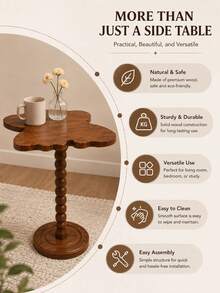 Butterfly Wooden Side Table, Unique Butterfly Shaped Decorative Table, Small Base Side Table For Living Room Bedroom Bedside Sofa, Vintage Decorative Drink Table - Multicolor - View 6