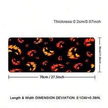 1pc Halloween Design Desk Mat Pumpkin Expression Mouse Pad XXL Large Extended Gaming Mousepad Man Women Office Decor Desk Pad, Big Laptop Computer Keyboard And Mouse Mat With Stitched Edges - View 8