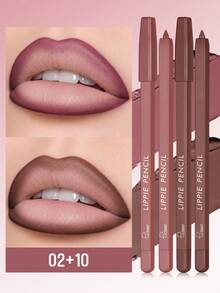 Pudaier 2 Buah Pensil Bibir Matte - Tahan Air, Tahan Lama, Tutup Mudah Diasah untuk Tampilan Riasan 3D, Warna Berry Tidak Lengket, Cocok untuk Semua Jenis Kulit - Hadiah Riasan Sempurna untuk Wanita - 02+10 - View 2