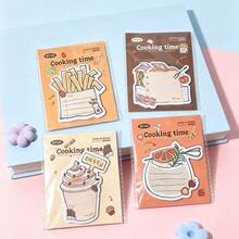Miniso (1PC Random Delivery) Food‑Themed Sticky Note (Mixed Styles), 30‑Sheet Self‑Adhesive Memo Pad, Removable Adhesive Notes, Cute Pattern Stationery, For Note Marking, Page Flag, Office & School Journal Use - one-size - View 4