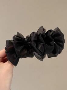 3pcs/1pc Ruched Cloud Bubble Banana Hair Claw Clip, Women's Fashion Elegant Volumizing Hair Accessory, Versatile Daily Hair Clip - Multicolor - View 11