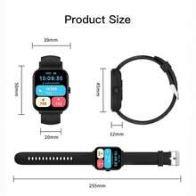 PEJE Unisex Smart Watch | 1.83-Inch Display, Multiple Colors Available, Equipped With Tracking, Alarm, Stopwatch, Remote Camera, Music Playback, Smart Notification Functions. Compatible With IOS And Android Devices. Ideal Gift For Loved Ones. - Silvery - View 7