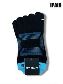 1 Pair/3 Pairs WRELS Unisex Toe Socks, Five-Toe Design, Mesh Material, Moisture-Wicking & Breathable, 3D Heel Design - Multicolor - View 19