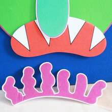 hoojojo 8Pcs Felt Storytelling Set, "Go Away, Big Green Monster!" Story Theme, Storytelling Performance Props, Montessori Learning Activity, Reading Game, Teacher Storytelling Teaching Aid, Parent-Child Interactive Game, Classroom & Home Use - Multicolor - View 10