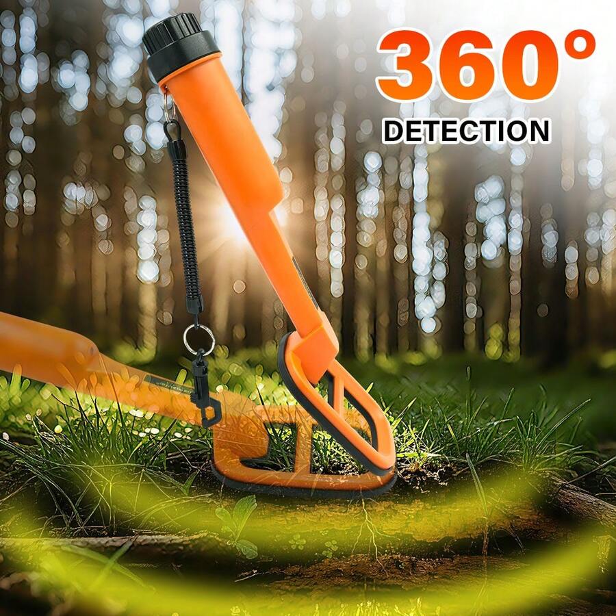 High-Precision TC-120 Handheld Metal Detector, Portable Treasure Hunting Device With LED Flashlight, For Searching Coins, Gold And Silver Jewelry, Battery Not Included - Multicolor - View 1