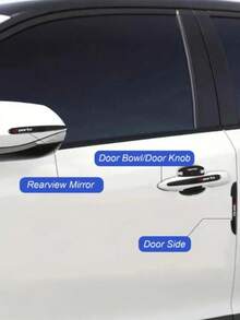 21pcs Car Accessories Set - Door Sill Protector, Rearview Mirror Sun Visor, Door Edge Guard, Anti-Collision Strip And Anti-Scratch Corner Guard - Suitable For All Car Models, Enhance Vehicle Safety, Non-Slip Textured Surface - A - View 8