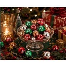 Mixed Acrylic Christmas Beads, Printed Holiday Pendants, Snowflake, Tree, Bell Patterns, Suitable For DIY Jewelry, Pens, Keychains, Bracelets, Necklaces, Holiday Decoration Crafts, Merry Christmas Holiday Supplies - Multicolor - View 10