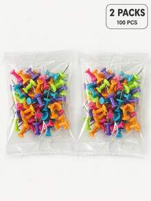 400Pcs Multicolor Plastic Push Pins, Easy-Grip Thumb Tacks For Bulletin Boards, Corkboards, Photo Walls, Travel Maps, Notes And Calendars, Office Desk Accessories, Classroom And Back-To-School Stationery - Multicolor - View 9