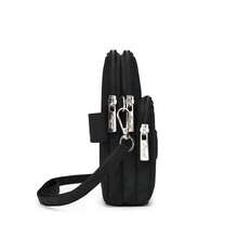 meetself 1pc Women's Mini Cell Phone Crossbody Bag, Lightweight Oxford Cloth Multi Zipper Pocket Purse, Adjustable Strap Small Shoulder Bag For Daily Travel - Multicolor - View 8