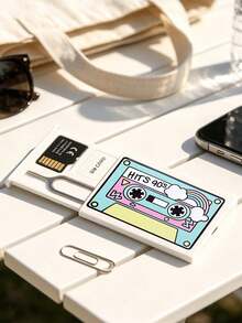 Reusable SIM Card Storage Case Features A Retro Cassette Tape Design And Includes An Ejector Pin;It Is A Perfect Holiday Gift For Family,Partners - Multicolor - View 2