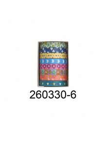 8 Rolls/Box Vintage Washi Tape, 0.7cm Wide DIY Handbook Tape, Suitable For Student Stationery, Diary And Album Decoration, A Gift For Friends - Multicolor - View 13
