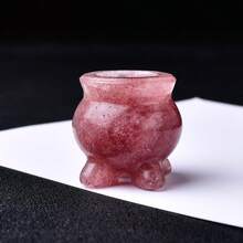 Exquisite Natural Crystal Carved Incense Burner, Unique Design, Energy-Infused Healing Crystal, Energy Healing Meditation Stone, Home Decor And Gift, Portable, Also Suitable As Holiday Gift, From CUPIDCRYSTAL Brand - Stove - View 15