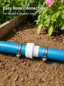 3pcs Leak-Proof Anti-Aging 1/2" Straight Connector, Suitable For 16mm Inner Diameter Irrigation Pipe/Garden Hose, 3-In-1 Quick Connect Splicing Extension Joint For Greenhouse Drip Irrigation System (Tool-Free Quick Install, Requires Separate Clamp) - A - View 3