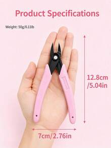 Multi‑Purpose Manicure Nipper Tool, Rhinestone & Gemstone Remover Plier, Metal Wire & Nail Chain Cutter, Comfort‑Grip Nail Art Accessory For Women, Suitable For Personal Nail Care And Professional Nail Salon Application - Multicolor - View 5