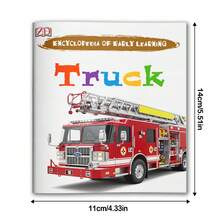 Fire Truck & Special Vehicles Learning Notebooks, Transportation Picture Recognition And English Vocabulary Practice, Rescue Vehicle Visual Learning, Early Knowledge Activities For Home Study And Classroom Use - Vehicle Learning - View 2