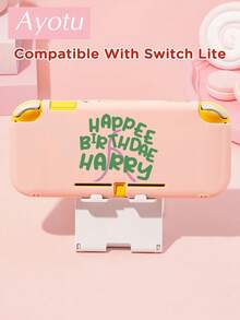 Ayotu Pink Cake & Slogan & Lightning Switch Protective Case, Compatible With New Switch 2 (2025)/Switch NS/Switch OLED, Can Be Used On Dock Without Removing Protective Case, Universal Game Controller Protective Cover, Switch Game Accessories, Anti-Drop Anti-Scratch, Winter Theme & Birthday Gift & Christmas - View 10