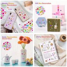 880pcs Rhinestone Jewelry Stickers, Self-Adhesive Acrylic DIY Handmade Decoration Rhinestone Stickers, Children Wall Stickers, Children Handmade, Large Stickers, Girls Wall Stickers - Acrylic Diamond Sticker - View 3