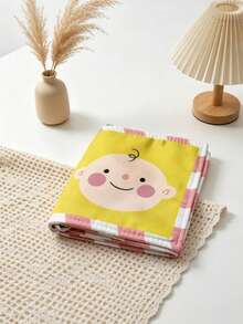 BBSKY 1pc Baby Foldable Cloth Book, Built-In Squeaker, Soft And Washable, Rich Cartoon Patterns Infant Sensory Cognition Fun Cloth Book Toy, Suitable For Newborn Baby Gift - Multicolor - View 6