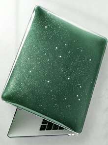 Glitter Star Hollow Heat Dissipation Laptop Case Compatible For MacBook Air 13.3 Inch A1932 A2179 A2337 M1,Ultra Thin Hard PC Protective Cover Anti-Scratch Shockproof Portable Notebook Shell, Shimmer Bling Computer Accessory - View 4