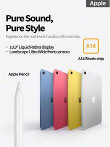 Tablet iPad generasi ke-10 dari Apple ini memiliki chip A14 Bionic unggulan, layar Liquid Retina 10,9 inci, dukungan pengisian daya cepat USB-C, dan versi Wi-Fi. - MultiWarna - View 9