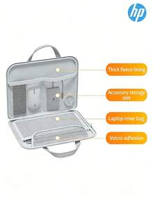 HP Laptop Briefcase, Laptop Storage Bag, Multi-Functional Storage, Work-Ready, Wear-Resistant And Waterproof Fabric - View 4