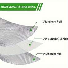 Aluminum Foil Insulation Pad, Heat-Resistant Thermal Insulation Material, Suitable For Kitchen Stove, Wall, Roof, Home DIY - Insulation Foam - View 6