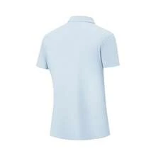 LI‑NING Fitness Series Women's Reflective Ice‑Feel Moisture‑Wick Short‑Sleeve Polo Shirt APLW146 - Clearance Blue - View 3