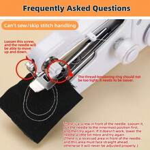 Juego de máquina de coser portátil de mano, adecuado para coser ropa, máquina de coser de mano, herramienta de costura multifuncional, perfecto para viajes y reparación de telas DIY en el hogar, fácil de usar para principiantes, accesorios de color aleatorio - Blanco - Ver 10