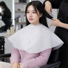1pc Extra Large Steam Cape For Hair Dyeing & Perming, Waterproof Poncho, Disposable Hair Salon Tool - Black - View 7