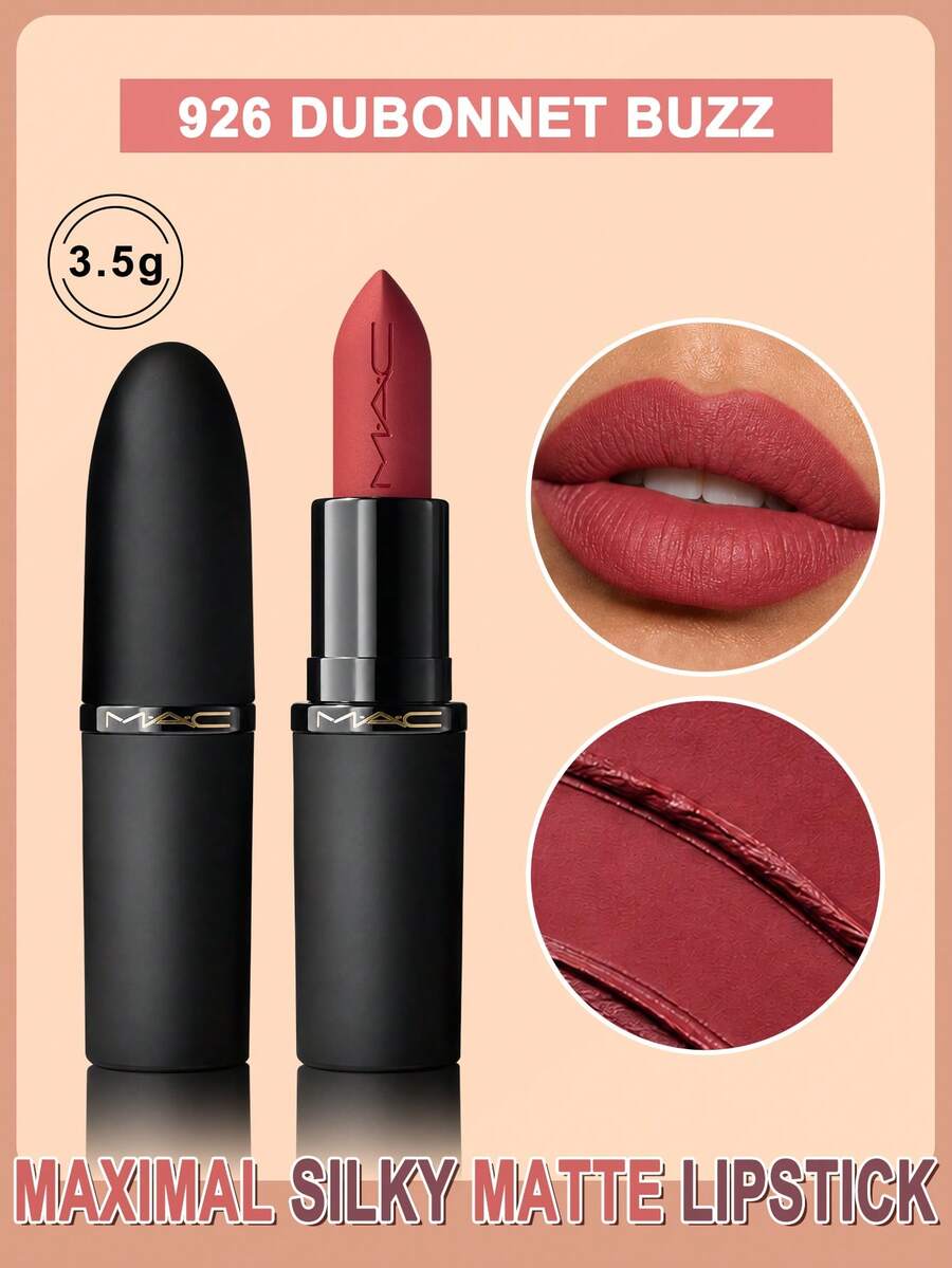 MAC Powder Kiss 霧面唇膏 #926 DUBONNET BUZZ 淨重 0.12 Oz/3.5g - #926 - 查看 1