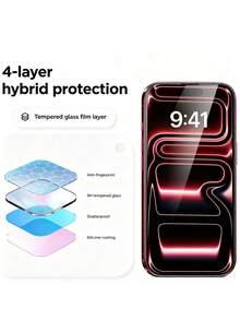 3 Packs [2026 New] 9H Tempered Glass Screen Protector Compatible With Iphone 18 Pro Max/18 Pro/17 Pro Max/17 Pro/16 Pro Max/16 Pro/16 Plus/15 Pro Max/15 Pro/15 Plus/14 Pro Max/14 Pro/14 Plus/13/12/11, 6.9 Inch HD Clear, Full Coverage, Scratch-Resistant, Fingerprint-Resistant, Easy Install - Clear - View 2