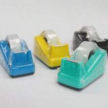 1 buah (Model & Warna Acak) Dispenser Selotip Portabel Lucu, Alat Tulis Kantor Rumah Pelajar, Kotak Penyimpanan Selotip Kantor, Aksesori Meja Kreatif, Pemotong Selotip Washi - Set - View 10